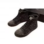 philipp plein chaussure tete de mort rivets black